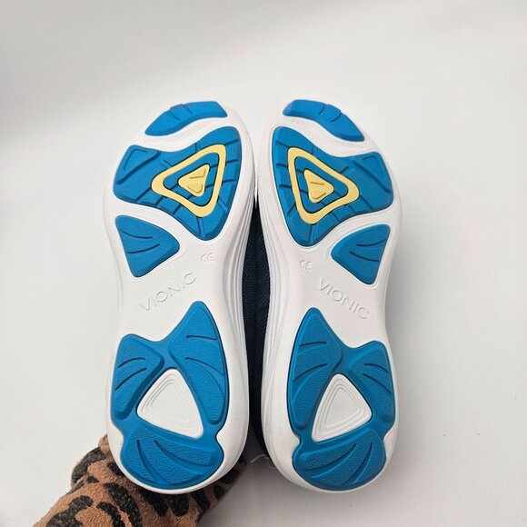Vionic AMS Hydra Blue Walking Comfort Sneakers Slip On  Womens Sz 7.5 Wide NEW - Picture 7 of 8